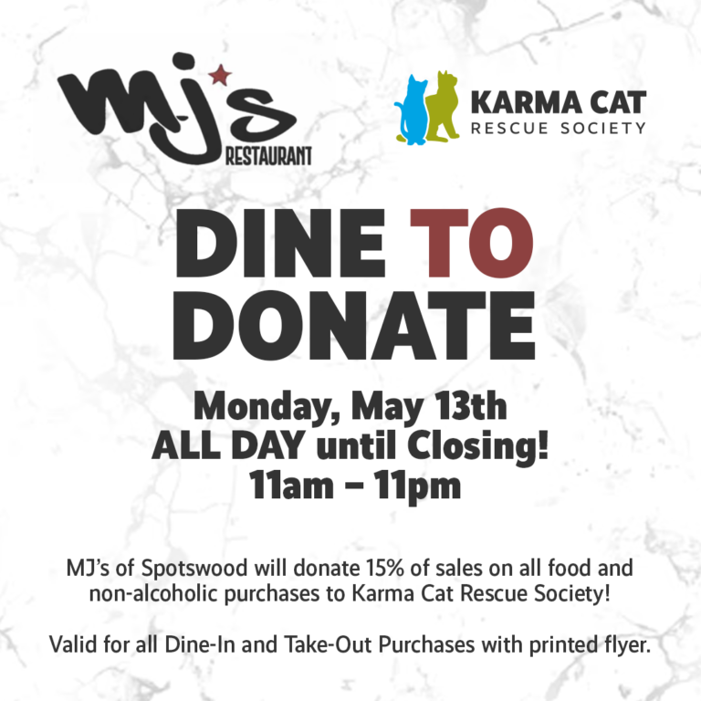 MJ’s Dine to Donate